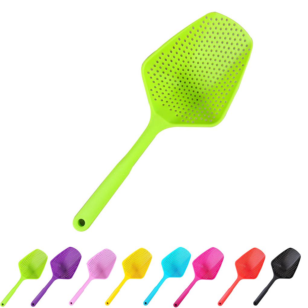 Кухонный совок Дуршлаг Фильтр для кипячения Сито Сито с длинной ручкой Ложка-сито из нейлона Многоразовая бытовая кухонная утварь Гаджет для повара