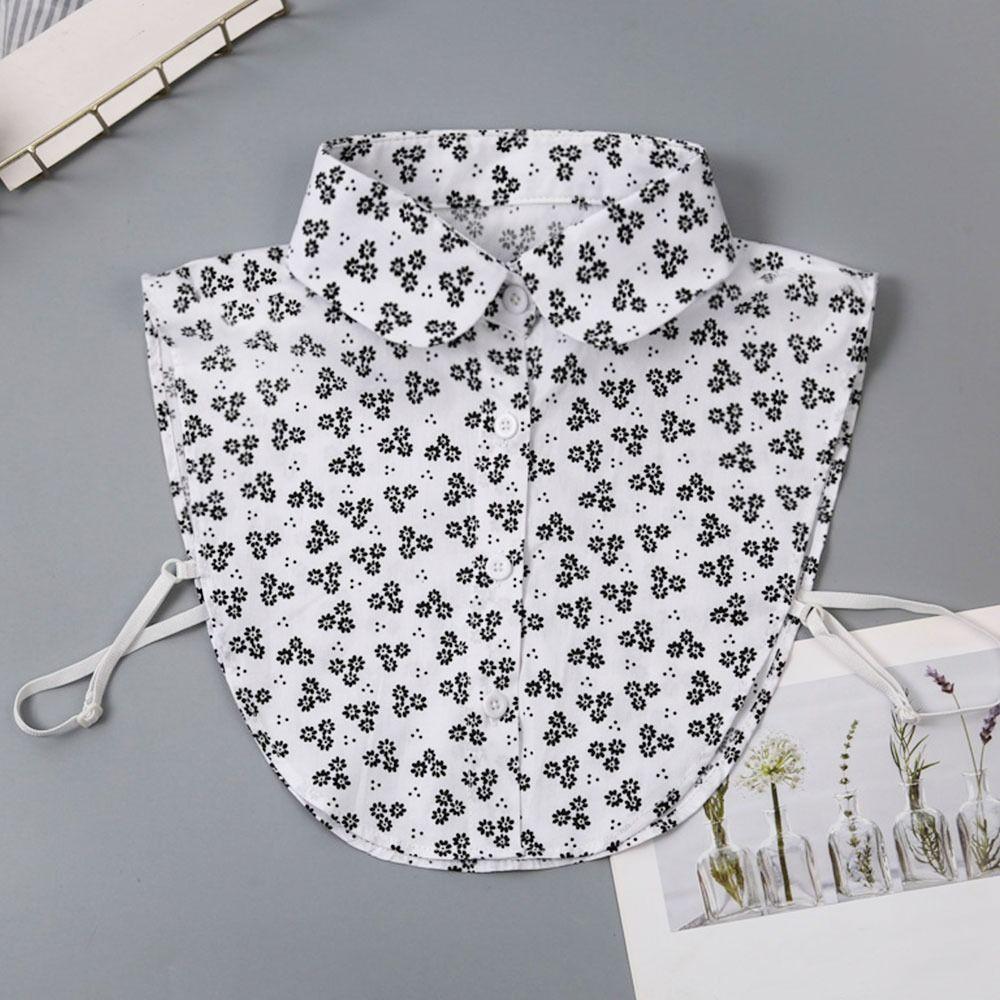 1pc Sexy Lace Fake Collar Shirt Shawl Flower Crochet Neckline Collars Women Detachable Collar Half Shirt Faux Collar Lace Fabric