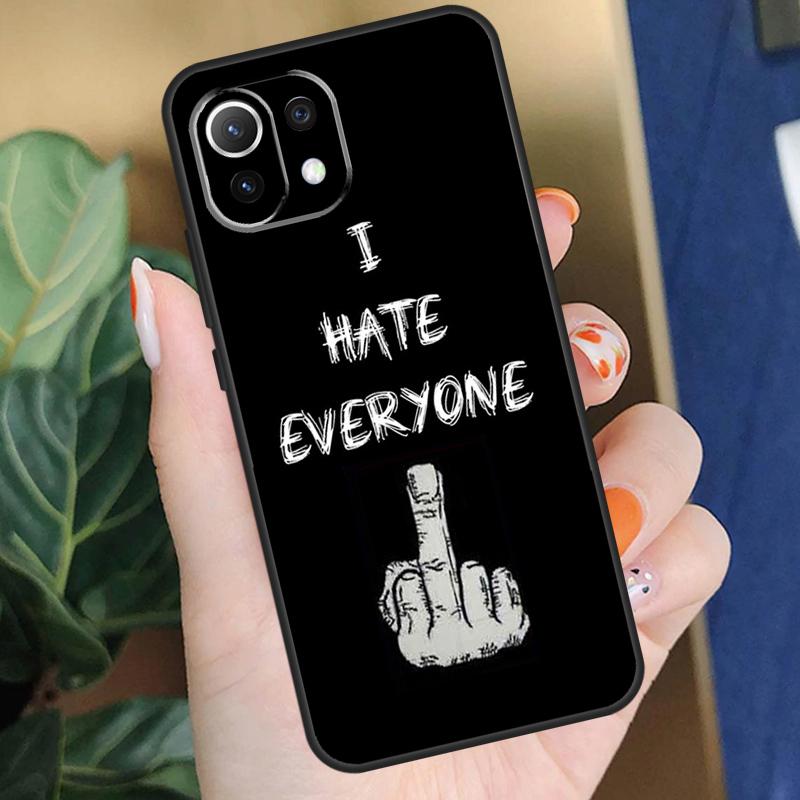 Cartoon Middle Finger Case For POCO F5 X3 X5 Pro F4 X4 F3 C65 M5s Cover For Xiaomi 13T 14 Pro 11T 12T 12 13 Lite