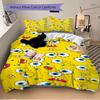 3Pcs Spongebob Expressions Bedding Set Quilt Cover Pillowcase Home Christmas Xmas Halloween Gift 1 Duvet Cover 2 Pillowcase M929161