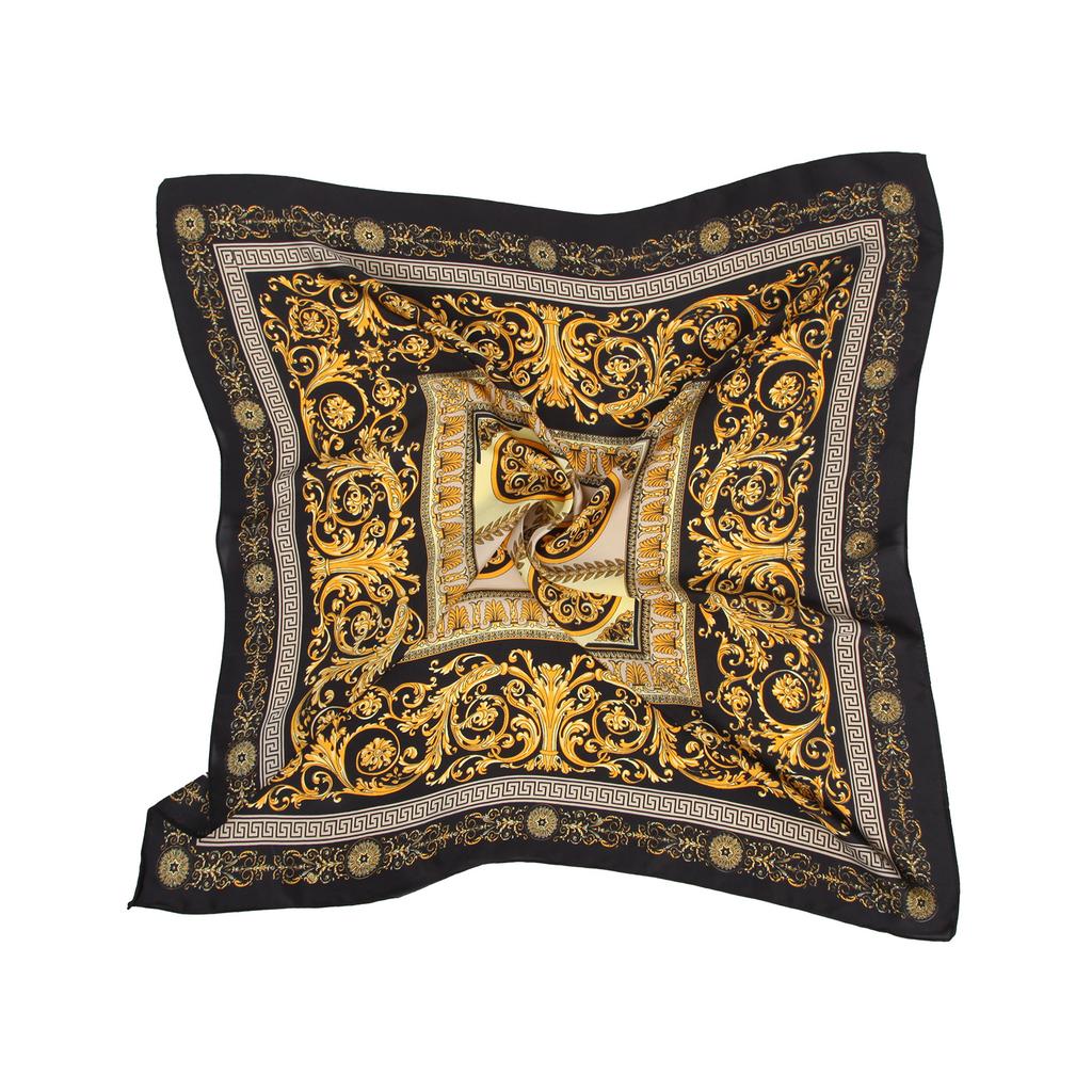 70 * 70 Солнцезащитный маленький квадратный шарф с большим принтом, женский шелковый шарф, тонкий легкий солнцезащитный шарф, повязка на голову