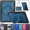 Для Samsung Tab A9 8.7 SM-X110 A9+ A11+ Plus 11 дюймов SM-X230 X210 X130 Чехол-подставка с кольцом-держателем Ремешок Противоударный Бронированный Funda