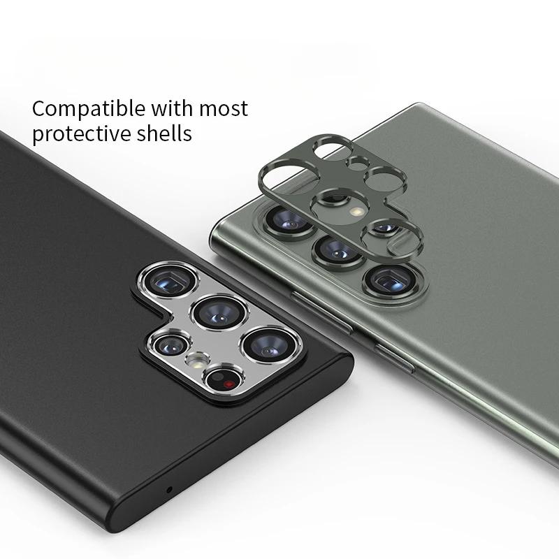 Aluminum Metal Rear Camera Lens Protector For Samsung Galaxy S23 Ultra S23Plus S23+ Lens Cover Screen Protector Lens Ring Film