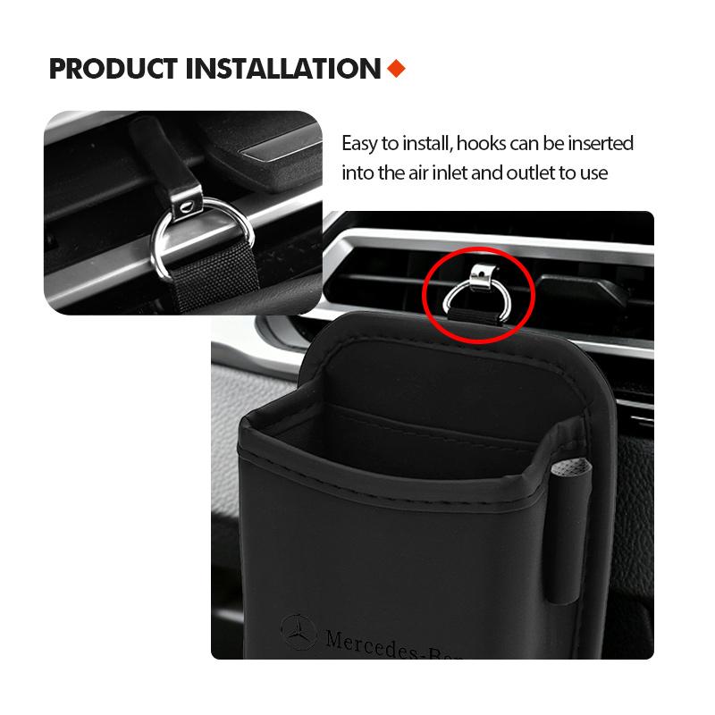 IXEA6 For Benz Car General Air Outlet Glasses Phone Holder Storage Box Auto Accessories AMG CLA CLS C180 C200 W204 W205 Exclusive A C