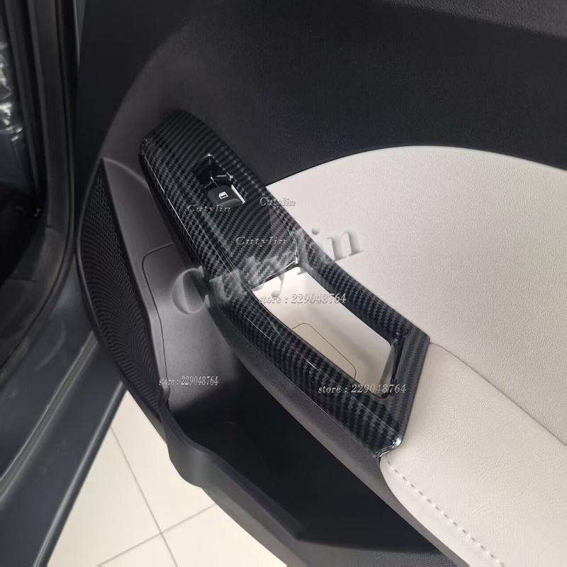 LHD RHD for MG3 MG 3 Hybrid 2024 2025 ABS Carbon Window Switch Front Water Cup Holder Gear Shift Panle Interior Accessories WW32