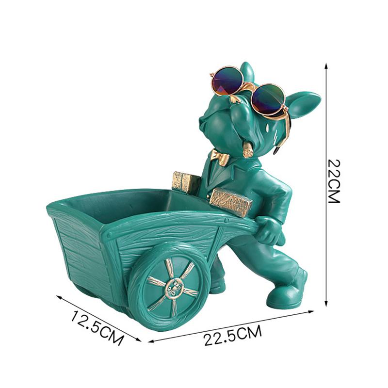 Dog Statue Storage Box Animal Ornament Resin  Art Sculpture Figurine Home Decoration Home Decoration Study Ornament