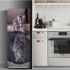 Kitchen Food Fruit Refrigerator Sticker Full Film Kitchenware Removable Renovation Freezer Door Cover Side Decoration Stickers