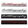 Autobiography Logo Car Truck Stickers Emblem Auto Badge Decal for La-nd Ro-ver Ran-ger Ro-ver L405 Sport Autobiography Evoque Freelander