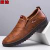 Кожаные туфли мужские всесезонные дышащие мягкие кожаные туфли с мягкой подошвой британская деловая мода повседневная обувь туфли для папы обувь для вождения