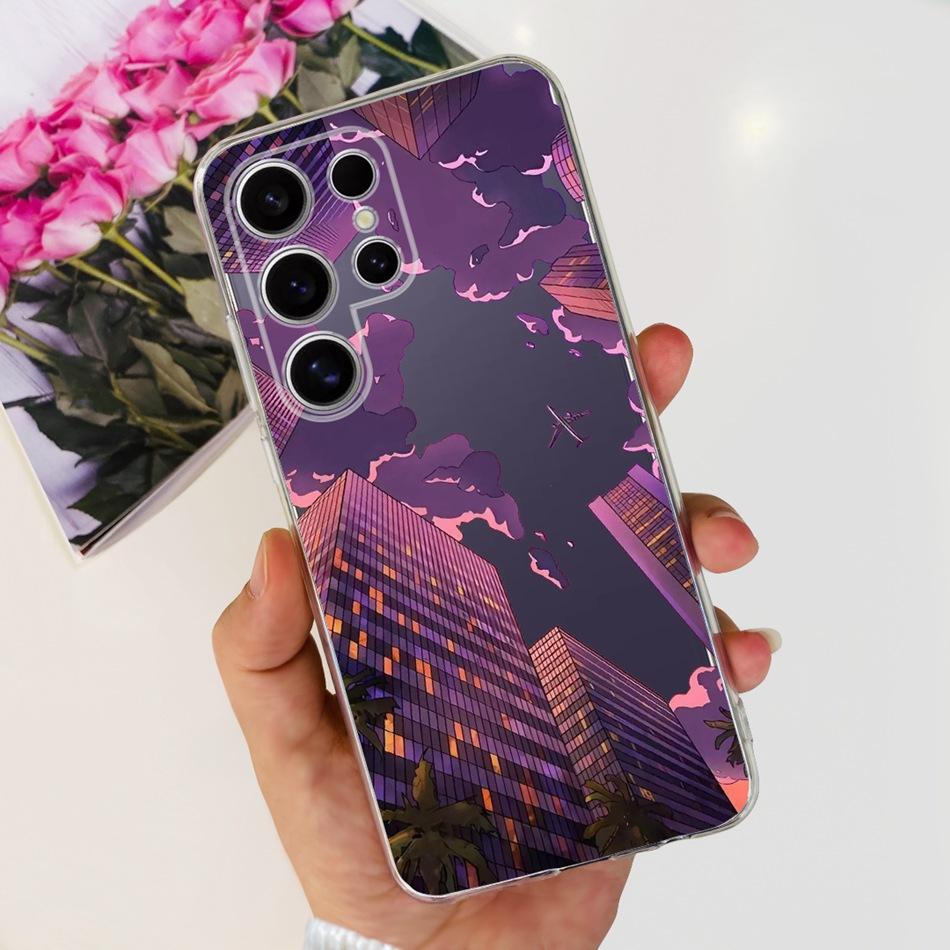 For Samsung Galaxy S24 Ultra S24 Plus (S24+) S24 5G Phone Case Samsung S24Plus S24Ultra Fashion Cool Pattern Soft Silicone Cases