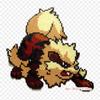 Arcanine Growlithe Iron On Heat Transfer Printing Vinyl Patches Sticker for Clothes DIY Appliques Washable Patches