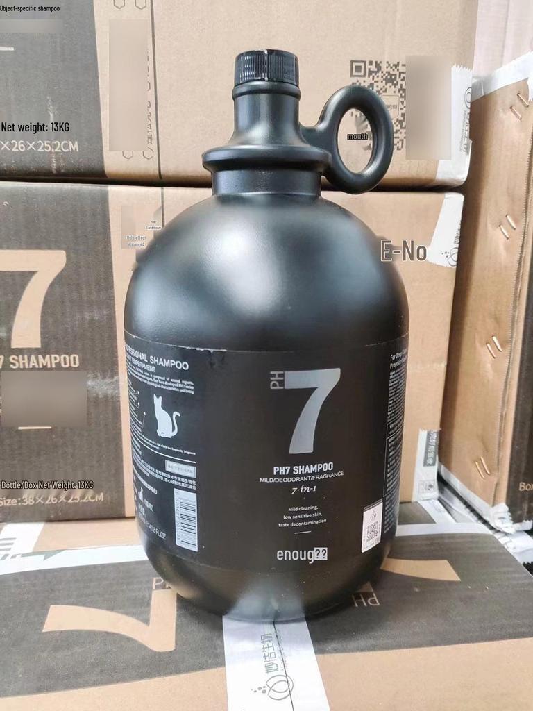 Yinuo pH7 4L Shower Gel for Dogs & Cats - Softening Shampoo for White, Red, Brown Coats