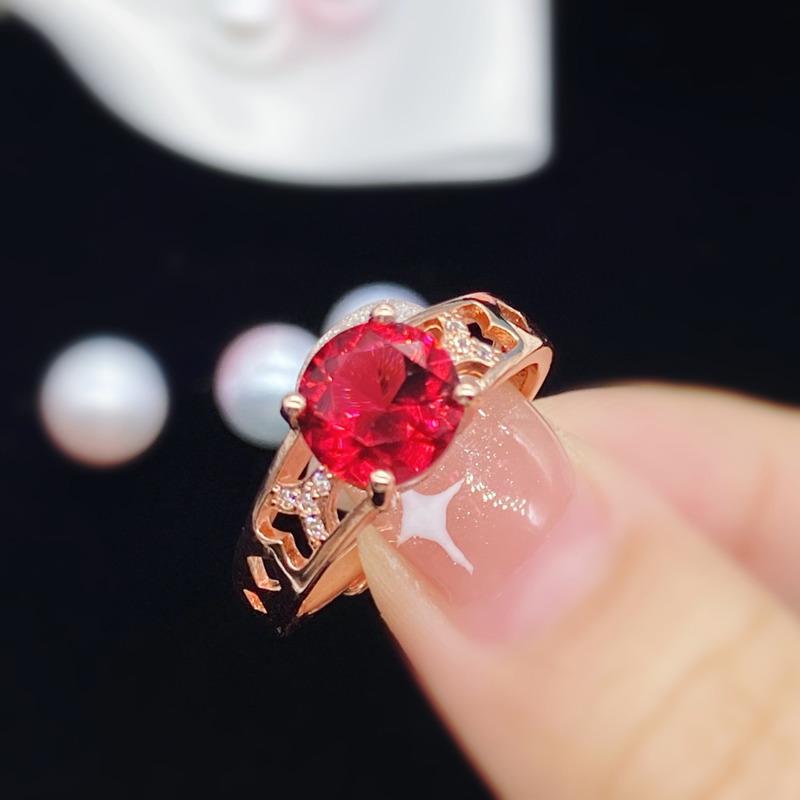  Bella Box, новая мода, темперамент, круглая форма, красные открывающиеся кольца, роскошные женские украшения для вечеринки, лучший подарок для матери, блестящие кольца