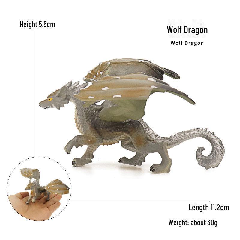 Cross-Border Fantasy Dragon Models: Fire Eagle, Ice-Breaker, Magma Dragon, Wolf Dragon, and Western Flying Dragon Ornaments