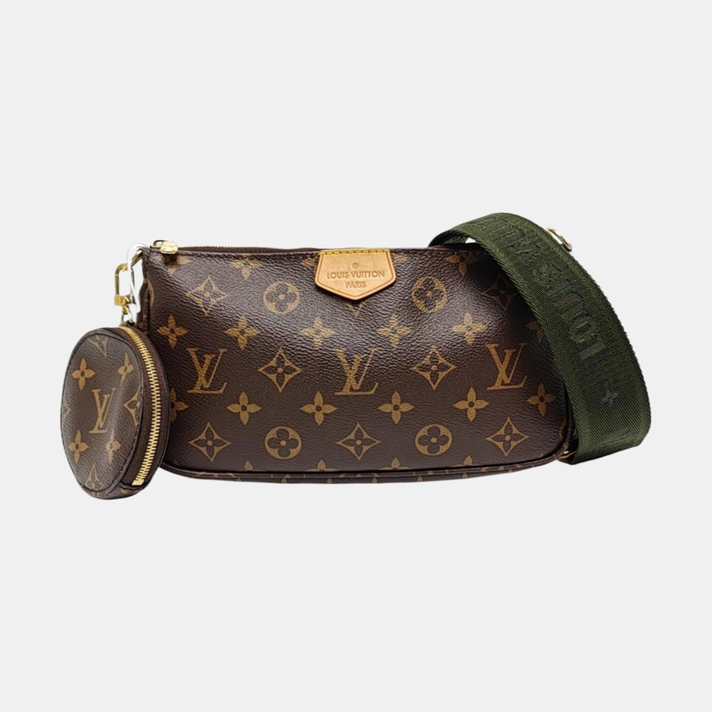[Pre-Owned] Multi Pochette Accessoires Chain Monogram Five-In-One Combination Bag Coated Canvas Leather Mahjong Bag Underarm Hand - Very Good #1PEH2NK