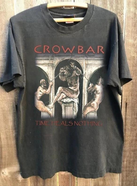 90s Crowbar Band #039Time Heals Nothing#039 Albums Concert T shirt Reprint Unisex T-Shirt
