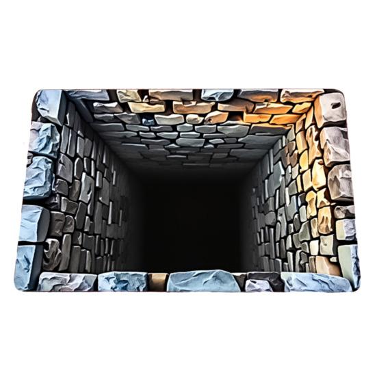 3D Визуальная Яма Ковер Оптическая Иллюзия Напольный Коврик Реалистичный Рисунок Ямы Придверный Коврик Тест И Игра