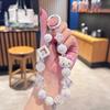 Sanrio Hello Kitty Melody Kuromi Cinnamoroll Цепочка для телефона Подвеска для камеры Нарисованный вручную Бисером Кавайный Браслет Брелок