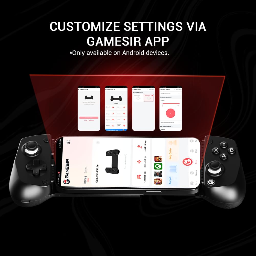 Для мобильного игрового контроллера GameSir X5 Lite для Android и джойстика с датчиком Холла, легкого эргономичного контроллера для телефона