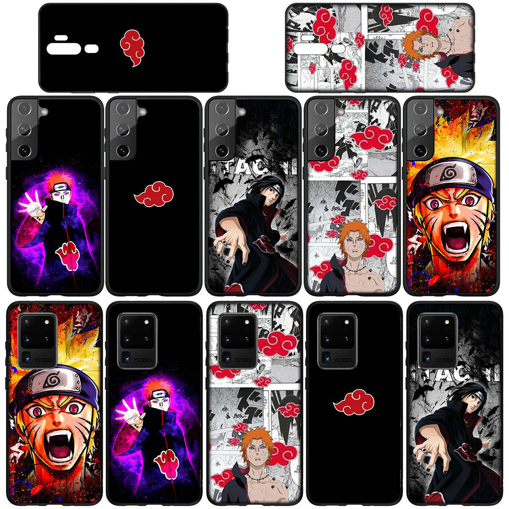 Чехол для Samsung Galaxy S25 S24 S23 iPhone 16 15 Xiaomi Redmi Note 14 13 12 16E 8 X 11 Pro Max XR OPPO Moto Huawei Akatsuki Pain Itachi Uchiha Naruto