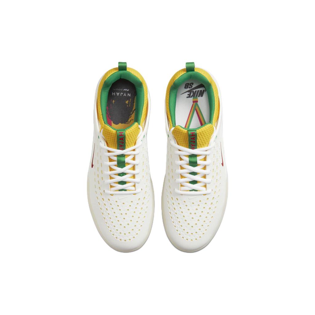 Nike Zoom Кроссовки унисекс Nyjah 3 Premium SB Rastafarian White Summit-White Tour-Yellow DO9403-100
