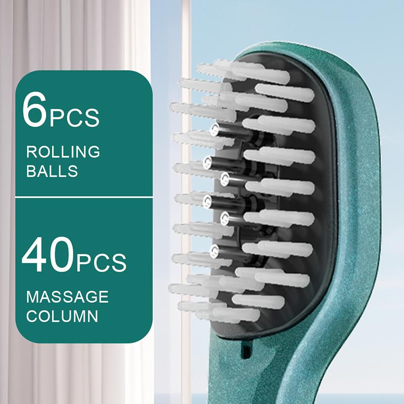 Электрический Жидкий Массажный Гребень Красный Синий Светодиод Вибрационный Массаж Эфирное Масло Жидкий Направляющий Массажер Уход За Волосами Аппликатор Для Кожи Головы