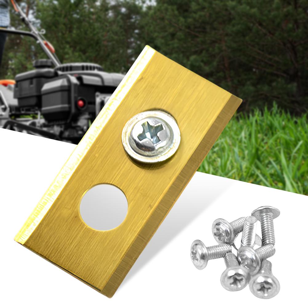 Lawn Mower Blades for Mammotion Luba Robot Double Hole Mower Blades Stainless Steel Mower Blade Set 0.6MM Lawn Mower Supplies