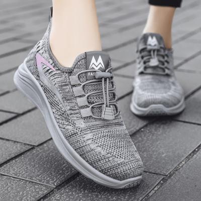 Женская повседневная спортивная обувь, легкая и дышащая, плоская подошва, кроссовки для фитнеса, теннисные туфли, универсальные для студентов