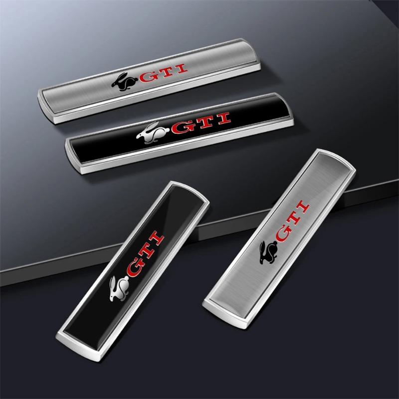 Car Sticker Hub Caps Car Styling Metal Body Fender Side Window Emblem Sticker W13 For Volkswagen Golf Caddy Passat GTI Lavida Sagita