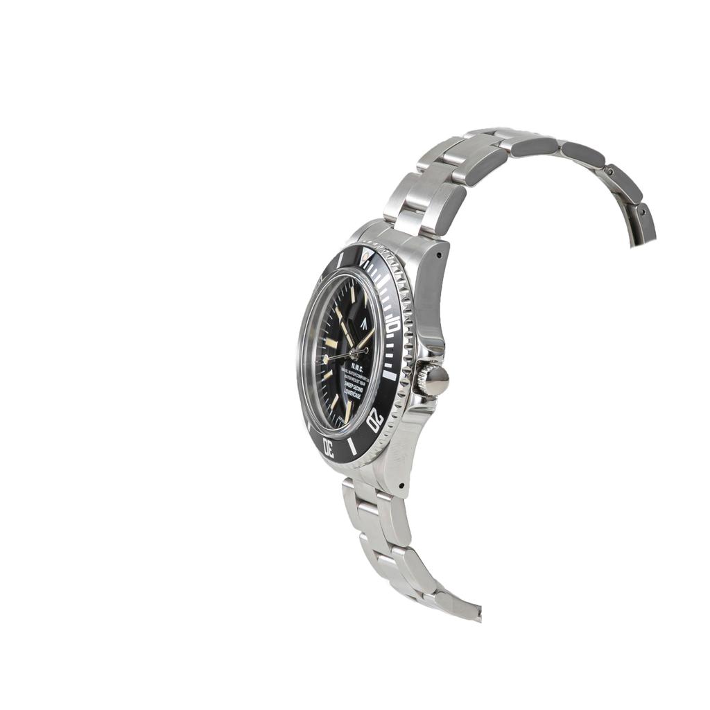 Naval Watch Produced By LOWERCASE FRXE001 Sweep Second Diver 3 links Metal band Sec.hands S/S