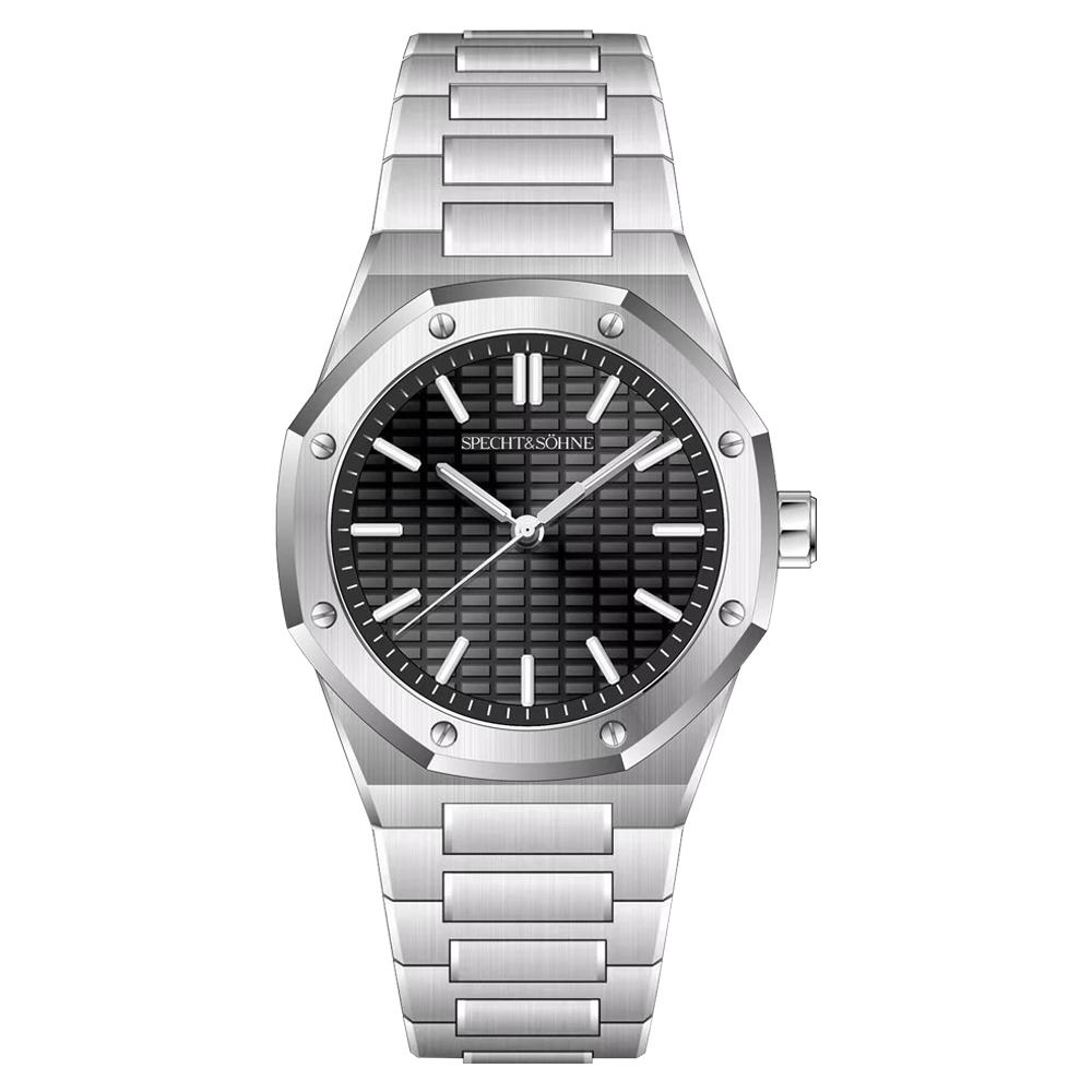 Specht & Söhne New Mens Watch VH31 Movt Quartz Wristwatches Luminous AR Sapphire Crystal 5Bar Waterproof 38mm Sports Watches