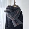 New Plaid Scarf Women's Imitation Cashmere Fringed Shawl Autumn and Winter Warm and Thickened Scarf Elegant Casual Scarf for Women