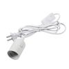 Hanging Pendant Light Fixture Home Lamp Chandeliers Bulb Socket Holder W/ Switch White