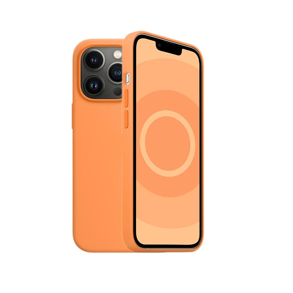 Чехол для Apple iPhone 13 Pro Max pro с анимацией Magsafe Liquid Silicone Magnetic Case для iPhone 13 с беспроводной зарядкой Protect Cover
