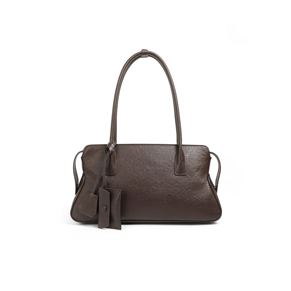 Large Capacity Cowhide Tote Bag, New Underarm Women's Bag, Genuine Leather Portable Pillow Bag.