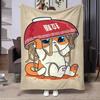 8 Sizes Anime Ramen Printed Blanket Warm Soft and Comfortable Home Travel Blanket Sofa Bedding Cover Blanket Kids Gamer Gift