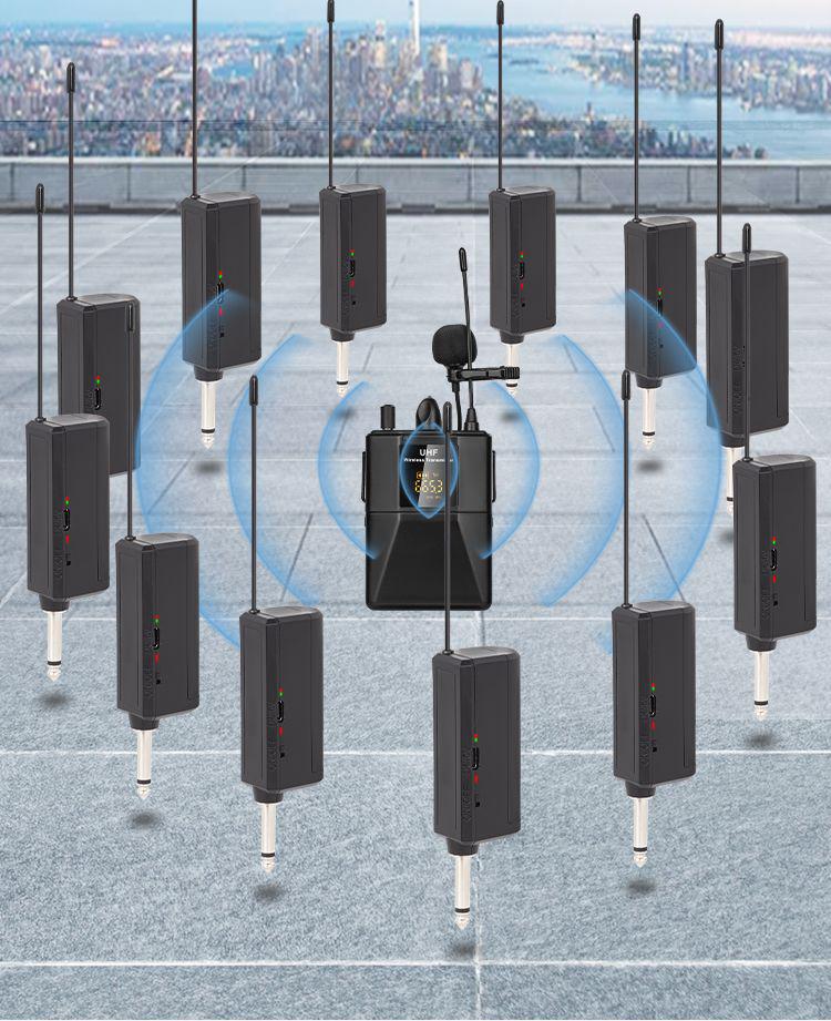 Беспроводной UHF петличный микрофон для мобильного прямого эфира и влогинга - Специальное предложение