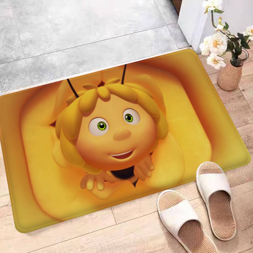 Bee M-Maya Floor Mat Kids Room Bedroom Decoration Balcony Anti-Slip Doormat Living Room Welcome Rug