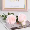 European 3-Head Peony Artificial Flower, Western Rose Design for Home & Wedding Decoration (MW51010)