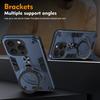 For iPhone 15 Pro Case Rotatable Kickstand PC+TPU Drop Protection Phone Cover