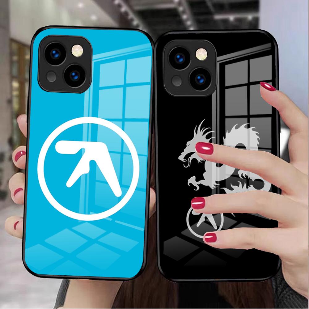 Чехол для телефона с логотипом Aphex Twin-es Для IPhone 17 Pro Max 16 15 14 Pro Max 13 11 X Xs Xr 8 7Plus Стеклянная крышка
