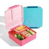 Plastic Lunch Box with Stainless Steel Soup Bowl Leak-Proof Microwave Oven Heating Bento Box Picnic School Office Food Container
