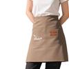 Fashionable Waterproof Canvas Half Apron - Breathable & Wear-Resistant for Work & Catering