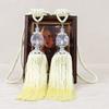 1Pair Tassel Curtain Tieback Crystal Bead Hanging Ball Tie Room Accessories Holder Buckle Rope Bandage Holdback Window Shade