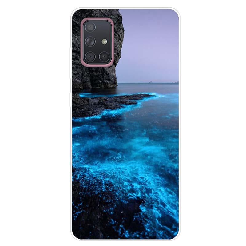 For Samsung Galaxy A51 A71 Case Soft Silicone Cute Cartoon Panda Phone Cases For Samsung A 51 A515F Galaxy A71 A715F Cover Funda