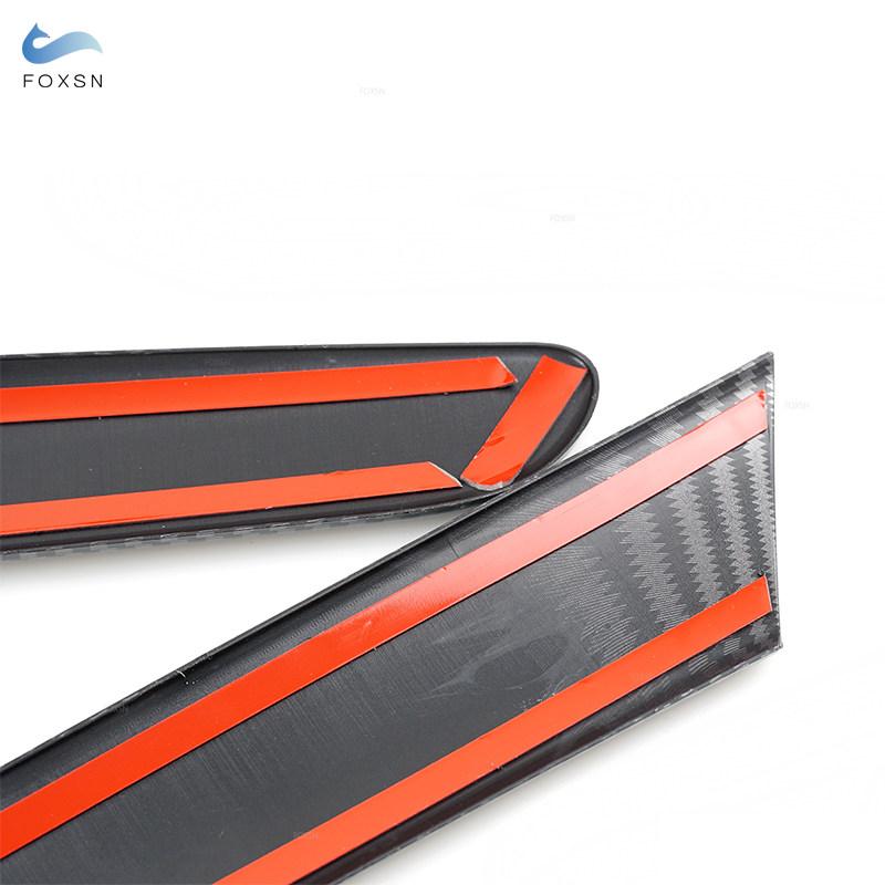 4 шт. аксессуары для интерьера автомобиля из углеродного волокна, полоски для оконной и дверной панели, накладка для VW Golf 6 MK6