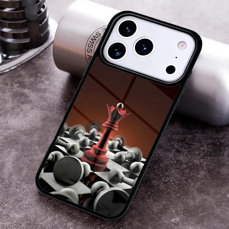 Luxury Chess Phone Case for iPhone 17 16 15 Pro Max Air 14 13 12 11 Plus Shockproof Capa Cover