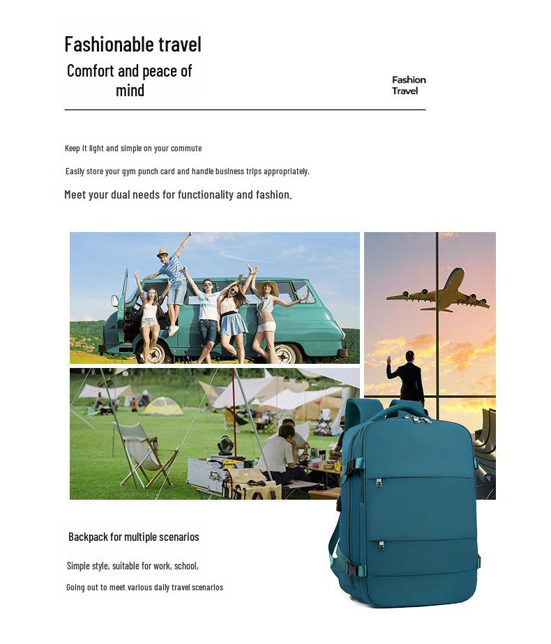 Многофункциональный рюкзак для путешествий унисекс Cross-Border: Легкий, универсальный для деловых поездок, отдыха на природе и школы