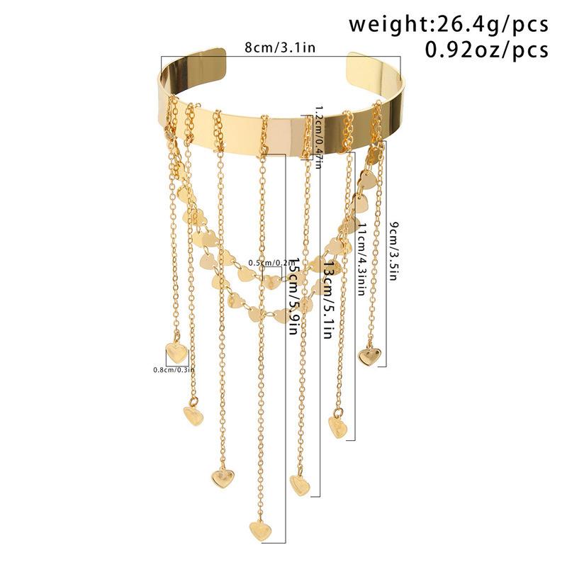 Bohemian Star Pendant Arm Bracelet Bracelet Fashion New Chain Fringed Love Arm Ring Jewelry