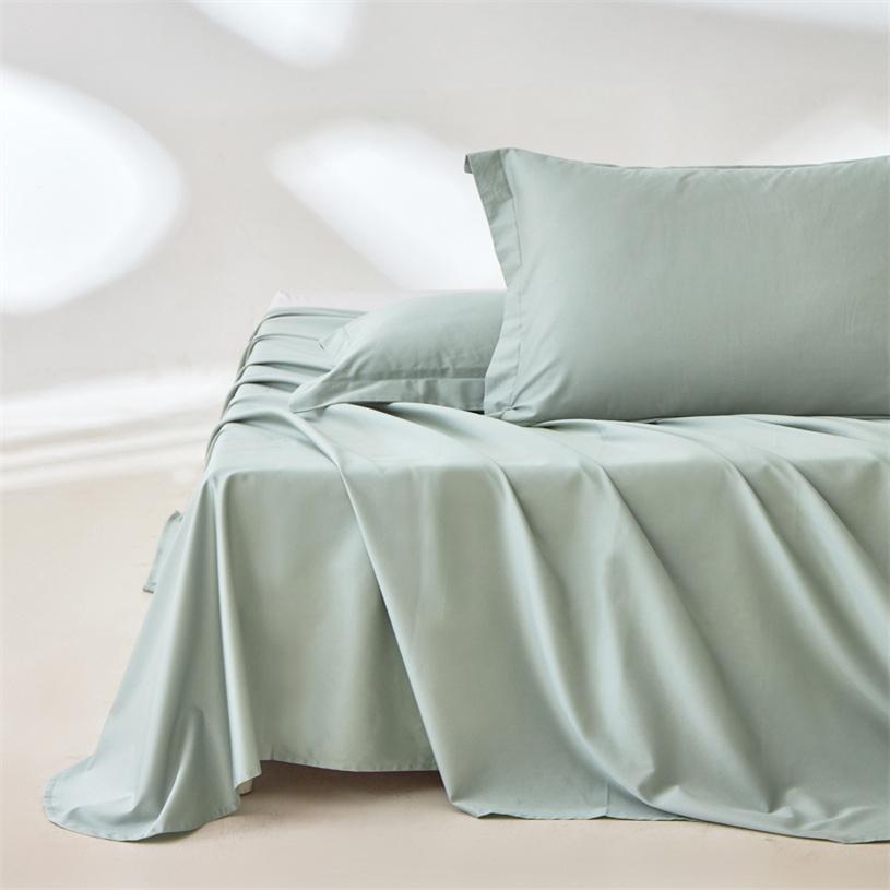 Роскошная простыня из египетского хлопка 1 шт., высококачественные верхние простыни для односпальной, двуспальной, двуспальной кровати размера «king-size», мягкая простыня из льна